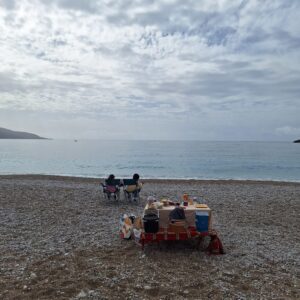overlooking the Blue Lagoon in Ölüdeniz during winter.